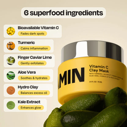 Gleamin Vitamin C Clay Mask, 75 ml