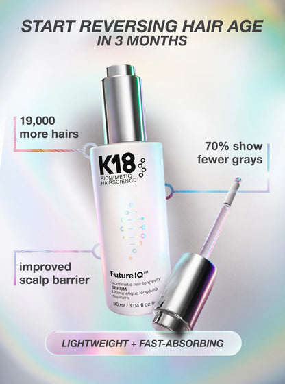 K18 FutureIQ Biomimetic Hair Longevity Serum, 90 ml