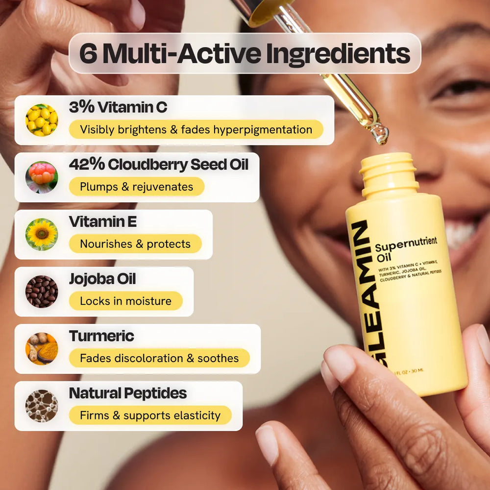 Gleamin 3% Vitamin C Supernutrient Oil, 30ml