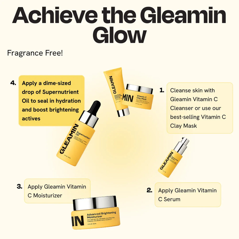 Gleamin 3% Vitamin C Supernutrient Oil, 30ml